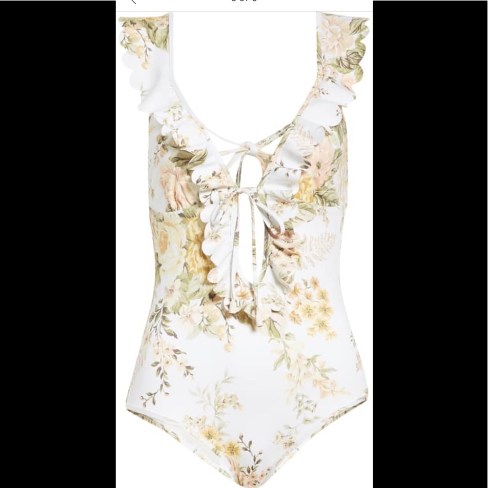 Zimmermann Amelie Floral Scalloped Frill Ruffle - Picture 12 of 14
